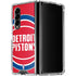 NBA Detroit Pistons Large Logo Galaxy Z Fold4 5G Clear Case