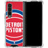 NBA Detroit Pistons Large Logo Galaxy Z Fold4 5G Clear Case