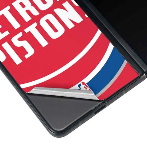 NBA Detroit Pistons Large Logo Galaxy Z Fold4 5G Skin