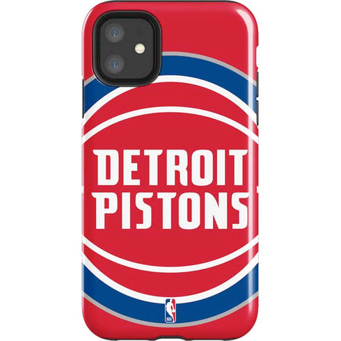 NBA Detroit Pistons Large Logo iPhone 11 Impact Case