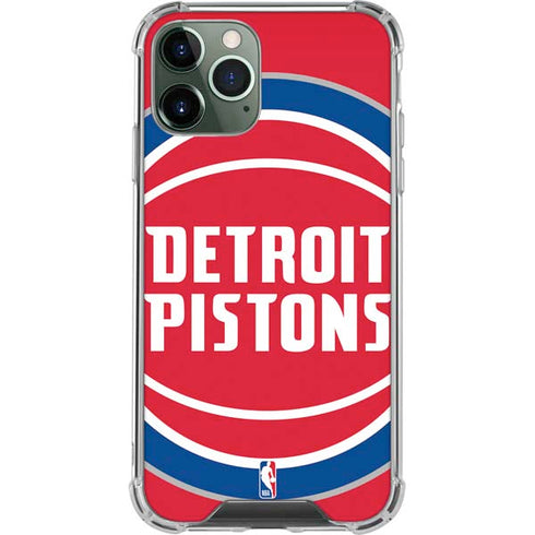 NBA Detroit Pistons Large Logo iPhone 11 Pro Max Clear Case