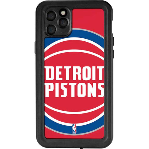 NBA Detroit Pistons Large Logo iPhone 11 Pro Max Waterproof Case