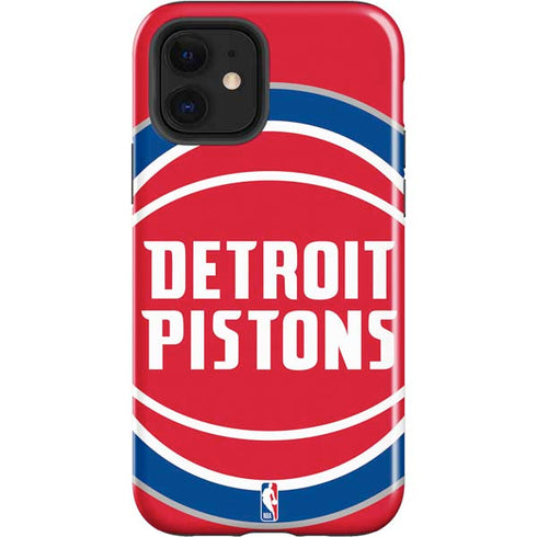 NBA Detroit Pistons Large Logo iPhone 12 Impact Case