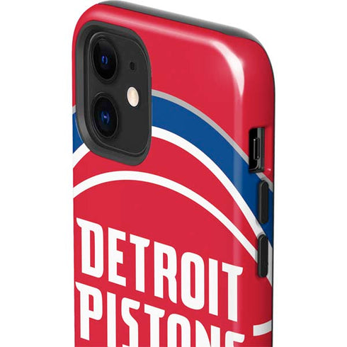 NBA Detroit Pistons Large Logo iPhone 12 Impact Case