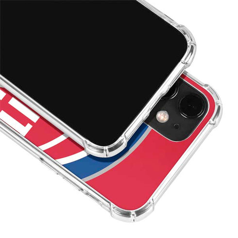 NBA Detroit Pistons Large Logo iPhone 12 Mini Clear Case