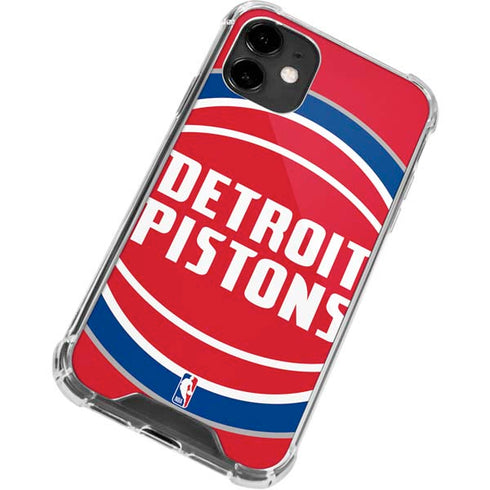 NBA Detroit Pistons Large Logo iPhone 12 Mini Clear Case