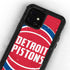 NBA Detroit Pistons Large Logo iPhone 12 Mini Waterproof Case