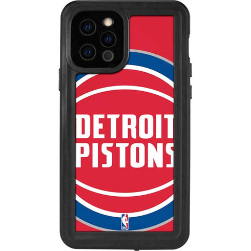 NBA Detroit Pistons Large Logo iPhone 12 Pro Waterproof Case