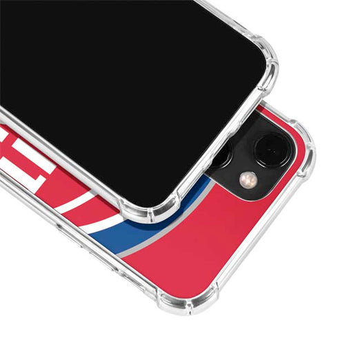 NBA Detroit Pistons Large Logo iPhone 13 Mini Clear Case