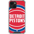 NBA Detroit Pistons Large Logo iPhone 14 Clear Case