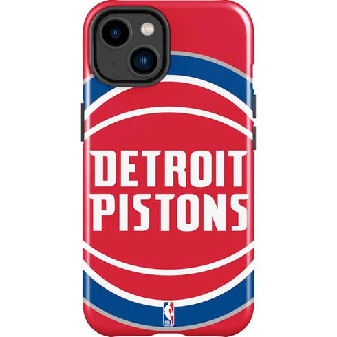 NBA Detroit Pistons Large Logo iPhone 15 Plus Impact Case