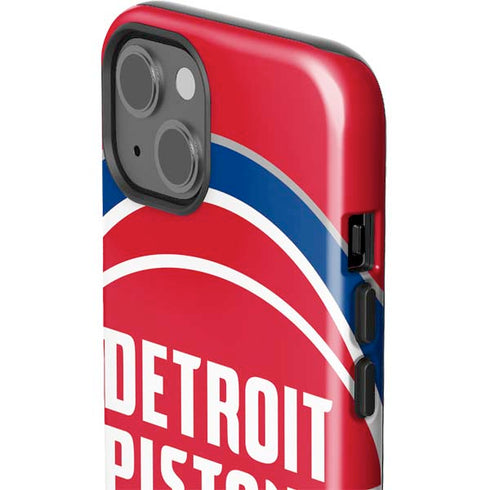 NBA Detroit Pistons Large Logo iPhone 15 Plus Impact Case