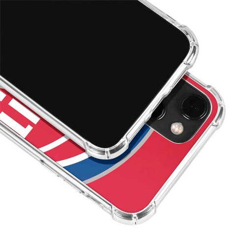 NBA Detroit Pistons Large Logo iPhone 14 Plus Clear Case