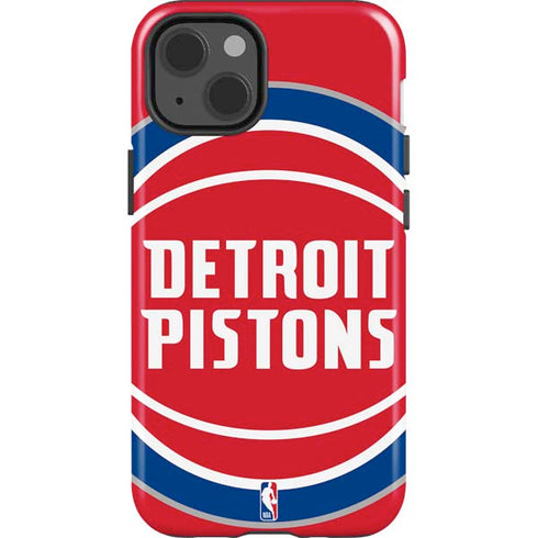 NBA Detroit Pistons Large Logo iPhone 14 Impact Case