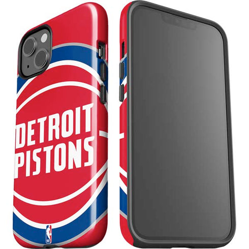 NBA Detroit Pistons Large Logo iPhone 14 Impact Case