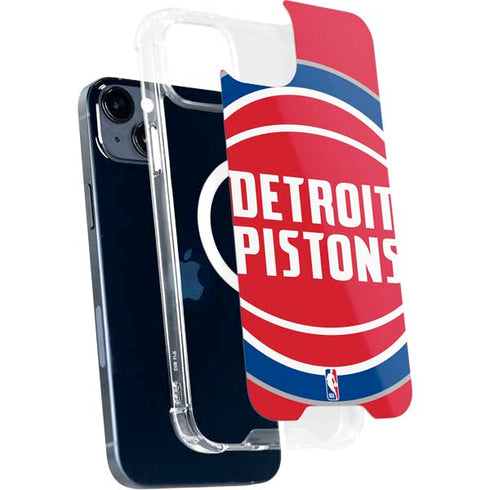NBA Detroit Pistons Large Logo iPhone 15 Plus MagSafe Case
