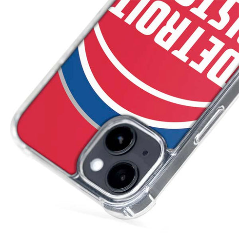 NBA Detroit Pistons Large Logo iPhone 15 Plus MagSafe Case
