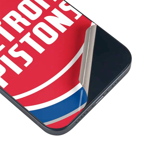 NBA Detroit Pistons Large Logo iPhone 15 Plus Skin