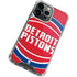 NBA Detroit Pistons Large Logo iPhone 15 Pro Clear Case