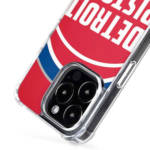 NBA Detroit Pistons Large Logo iPhone 15 Pro MagSafe Case