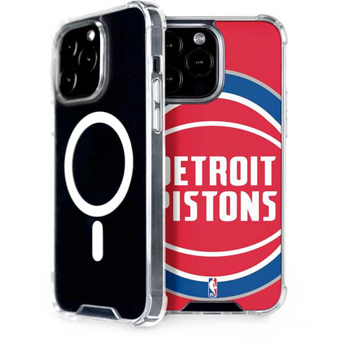 NBA Detroit Pistons Large Logo iPhone 14 Pro Max MagSafe Case