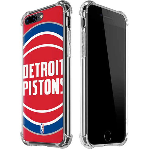 NBA Detroit Pistons Large Logo iPhone 7/8 Plus Clear Case