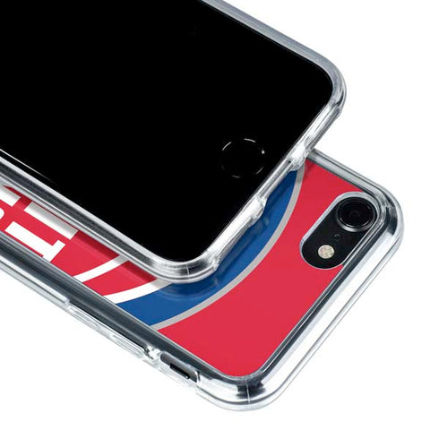 NBA Detroit Pistons Large Logo iPhone SE (2nd & 3rd Gen) Clear Case
