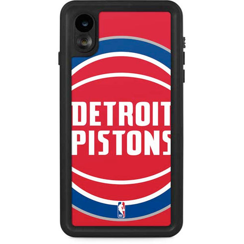NBA Detroit Pistons Large Logo iPhone XR Waterproof Case