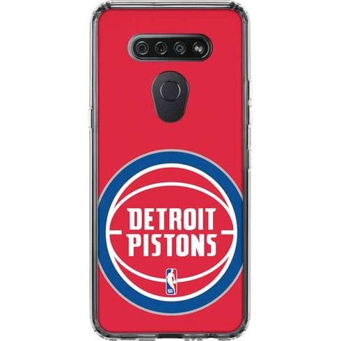 NBA Detroit Pistons Large Logo LG K51/Q51 Clear Case