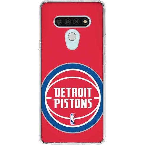 NBA Detroit Pistons Large Logo LG Stylo 6 Clear Case