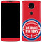 NBA Detroit Pistons Large Logo Moto E5 Plus Skin