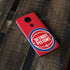 NBA Detroit Pistons Large Logo Moto E5 Plus Skin