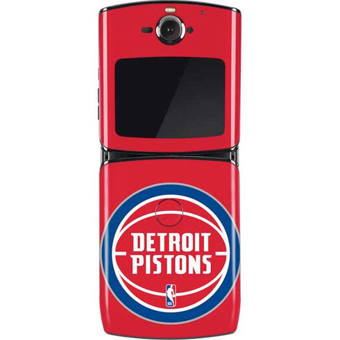 NBA Detroit Pistons Large Logo Motorola RAZR Skin