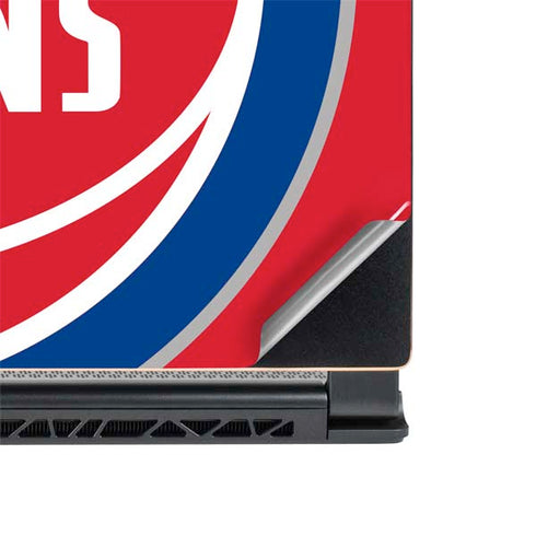 NBA Detroit Pistons Large Logo MSI GS65 Stealth Laptop Skin
