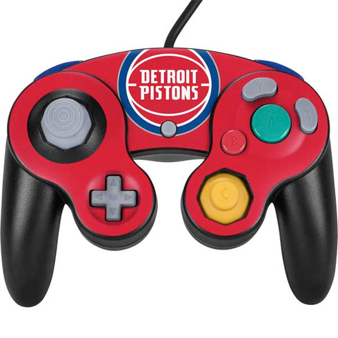 NBA Detroit Pistons Large Logo Nintendo GameCube Controller Skin