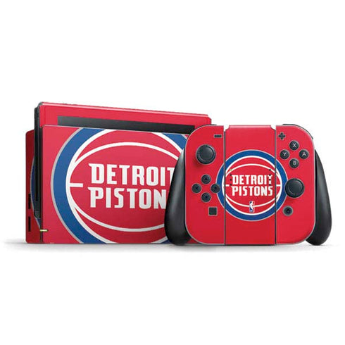 NBA Detroit Pistons Large Logo Nintendo Switch Bundle Skin