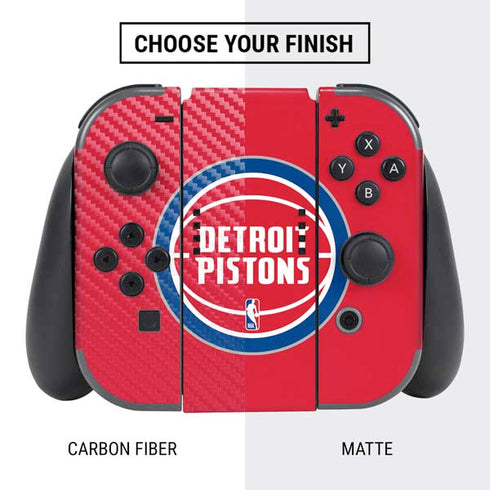 NBA Detroit Pistons Large Logo Nintendo Switch Bundle Skin