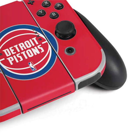 NBA Detroit Pistons Large Logo Nintendo Switch OLED (2021) Skin