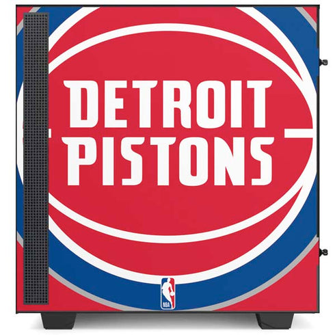 NBA Detroit Pistons Large Logo NZXT H510 Compact ATX Mid-Tower Case Skin