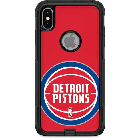 NBA Detroit Pistons Large Logo Otterbox Commuter iPhone Skin