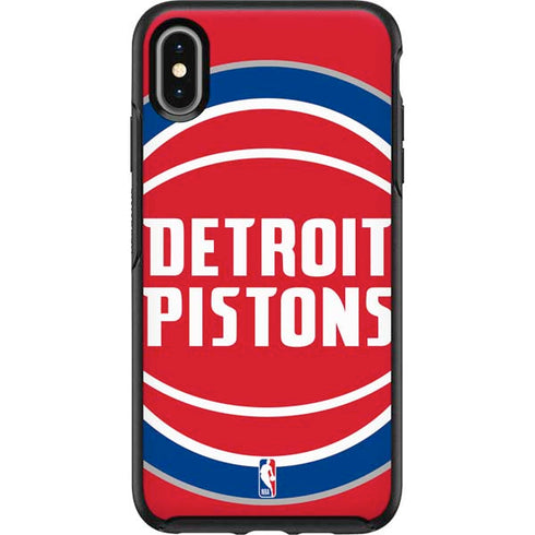 NBA Detroit Pistons Large Logo Otterbox Symmetry iPhone Skin