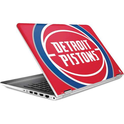 NBA Detroit Pistons Large Logo HP Pavilion Skin
