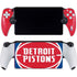 NBA Detroit Pistons Large Logo PlayStation Portal Remote Player Skin