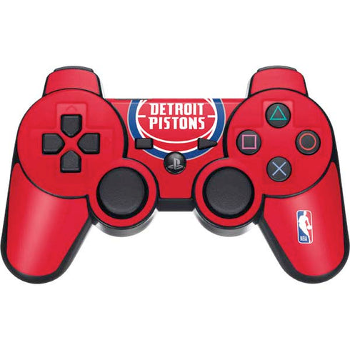NBA Detroit Pistons Large Logo PS3 Dual Shock wireless controller Skin