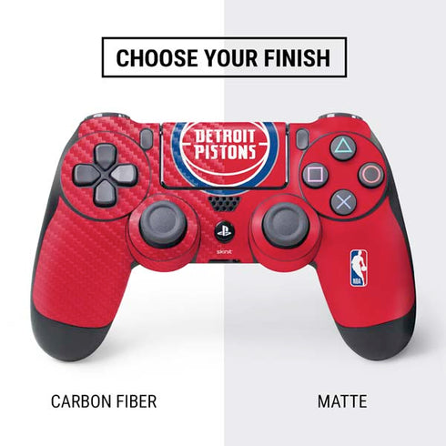 NBA Detroit Pistons Large Logo PS4 Controller Skin