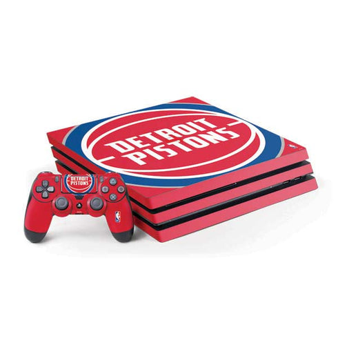 NBA Detroit Pistons Large Logo PS4 Pro Bundle Skin