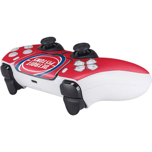 NBA Detroit Pistons Large Logo PS5 Controller Skin