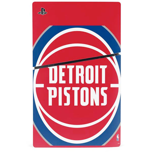 NBA Detroit Pistons Large Logo PS5 Slim Disk Bundle Skin