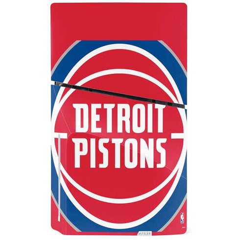 NBA Detroit Pistons Large Logo PS5 Slim Disk Console Skin