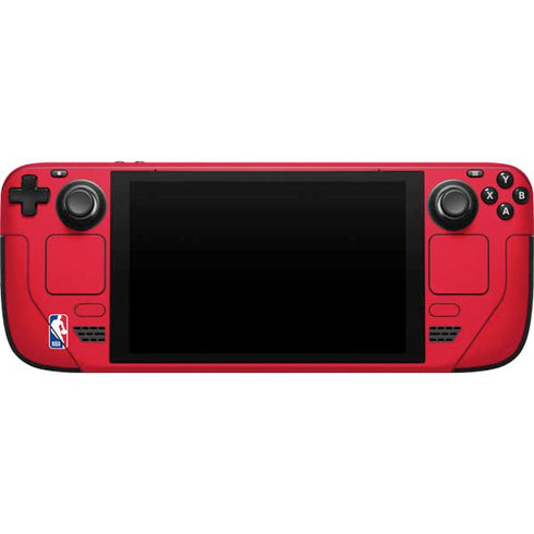 NBA Detroit Pistons Large Logo Steam Deck Handheld Gaming Computer Skin